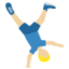 Man Cartwheeling: Medium-Light Skin Tone emoji on X / Twitter