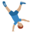 Rad schlagender Mann: mittlere Hautfarbe-Emoji auf X / Twitter