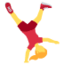 Emoji Donna che fa la ruota su X / Twitter