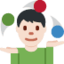 Man Juggling: Light Skin Tone emoji on X / Twitter