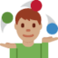 Emoji Lelaki menjugel: ton kulit sederhana pada X / Twitter