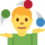 Jongleur-Emoji auf X / Twitter