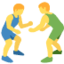 Men Wrestling emoji on X / Twitter