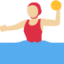 Vrouw die waterpolo speelt: lichtgetinte huidskleur-emoji op X / Twitter