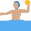 X / Twitter üzerinde Su topu oynayan erkek: orta cilt tonu emojisi