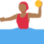 Emoji Joueuse de water-polo : peau mate sur X / Twitter