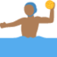 Man Playing Water Polo: Medium-Dark Skin Tone emoji on X / Twitter