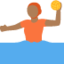 Emoji Polo air: ton kulit sederhana gelap pada X / Twitter