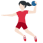 Woman Playing Handball: Light Skin Tone emoji on X / Twitter