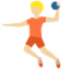Person Playing Handball: Medium-Light Skin Tone emoji on X / Twitter
