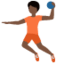 Person Playing Handball: Dark Skin Tone emoji on X / Twitter