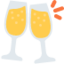 Emoji Melaga gelas pada X / Twitter