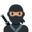 Emoji Ninja: ton kulit sederhana pada X / Twitter