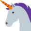 Emoji Unicorno su X / Twitter