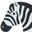 Zebra-emoji op X / Twitter