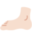 Emoji Hujung kaki: ton kulit cerah pada X / Twitter