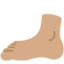 Foot: Medium Skin Tone emoji on X / Twitter