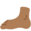 Foot: Medium-Dark Skin Tone emoji on X / Twitter
