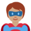 Superhero: Medium Skin Tone emoji on X / Twitter