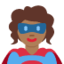 Woman Superhero: Medium-Dark Skin Tone emoji on X / Twitter