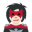 Emoji Ketua penjahat wanita: ton kulit cerah pada X / Twitter
