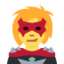 Emoji Ketua penjahat wanita pada X / Twitter