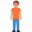 Stehende Person: mittlere Hautfarbe-Emoji auf X / Twitter
