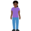 Woman Standing: Dark Skin Tone emoji on X / Twitter