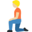 Person Kneeling: Medium-Light Skin Tone emoji on X / Twitter