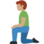 Man Kneeling: Medium Skin Tone emoji on X / Twitter