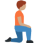 Person Kneeling Facing Right: Medium Skin Tone emoji on X / Twitter