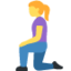 Woman Kneeling emoji on X / Twitter