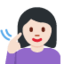 Deaf Woman: Light Skin Tone emoji on X / Twitter