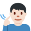 Emoji Lelaki pekak: ton kulit cerah pada X / Twitter