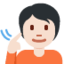 Deaf Person: Light Skin Tone emoji on X / Twitter