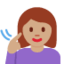 Emoji Perempuan pekak: ton kulit sederhana pada X / Twitter