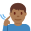 Deaf Man: Medium-Dark Skin Tone emoji on X / Twitter