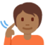 Deaf Person: Medium-Dark Skin Tone emoji on X / Twitter