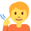 Emoji Persona con problemi di udito su X / Twitter
