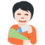 Emoji Personne allaitant un bébé : peau claire sur X / Twitter