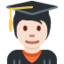 Student: Light Skin Tone emoji on X / Twitter