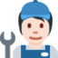 Mechaniker(in): helle Hautfarbe-Emoji auf X / Twitter