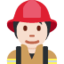 Firefighter: Light Skin Tone emoji on X / Twitter