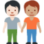 People Holding Hands: Light Skin Tone, Medium Skin Tone emoji on X / Twitter