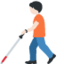 Person with White Cane: Light Skin Tone emoji on X / Twitter