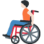 Emoji Personne en fauteuil roulant manuel : peau claire sur X / Twitter