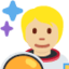 X / Twitter üzerinde Astronot: orta açık cilt tonu emojisi