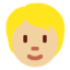 Emoji Persona: carnagione abbastanza chiara su X / Twitter
