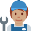 Emoji Meccanico: carnagione olivastra su X / Twitter