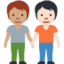 People Holding Hands: Medium Skin Tone, Light Skin Tone emoji on X / Twitter